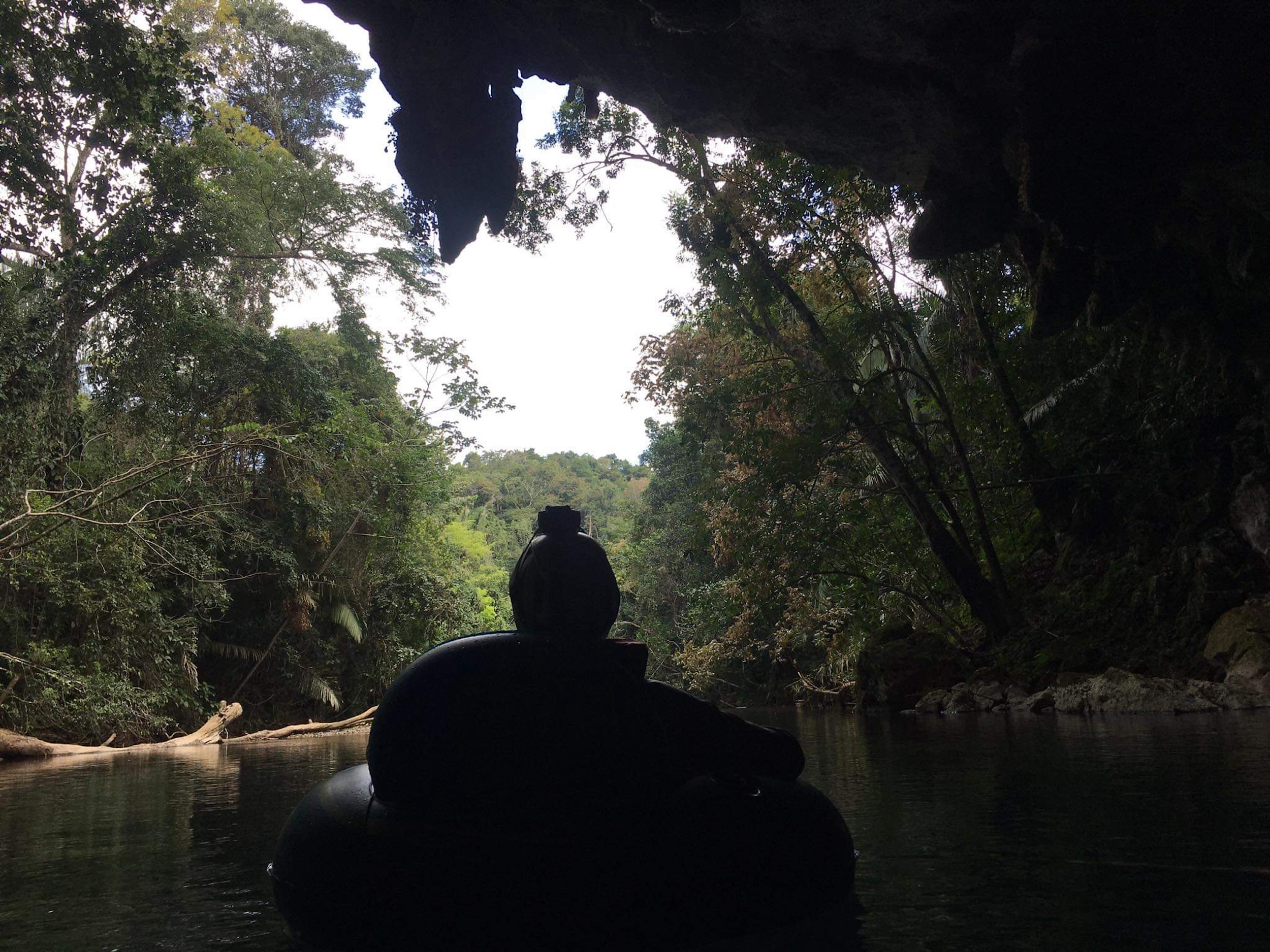 Tubing the Nohoch Che'en Archeological Reserve with Thalassic Adventures.